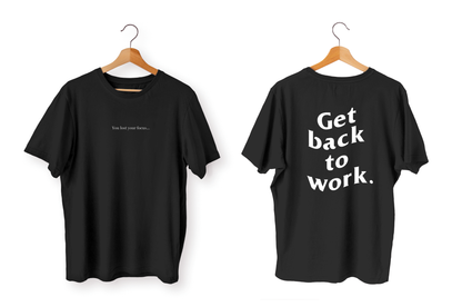 Camiseta Back To Work Oversize