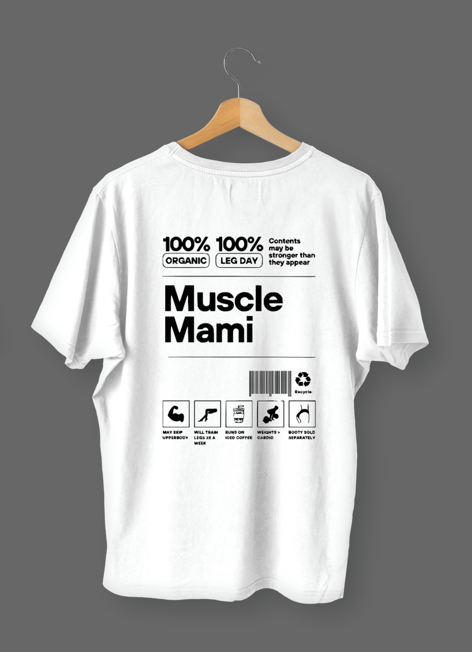 Camiseta Muscle Mami Oversize